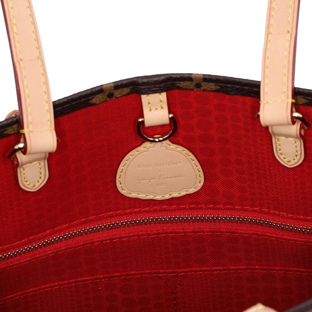 Louis Vuitton x Yayoi Kusama Onthego MM Tote Brown Monogram Polka Dots - Picture 6 of 8